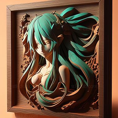 3D model Hatsune Miku from ANIME (STL)